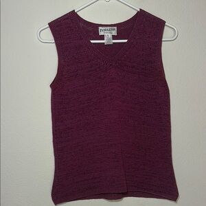 Vintage Pendleton Purple Pink Sweater Vest small